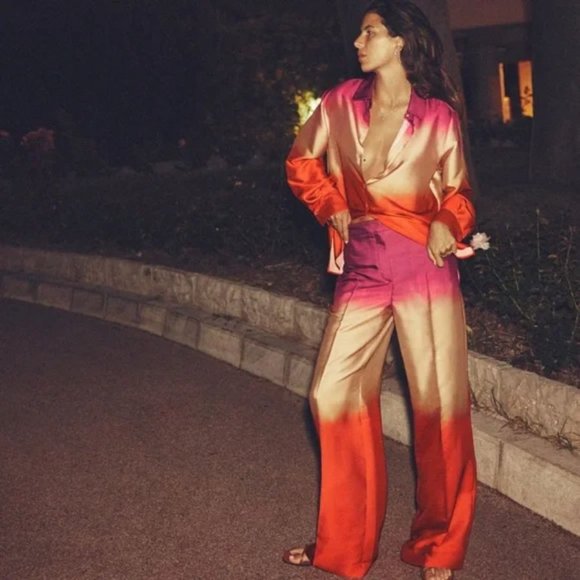 ZARA TIE DYE PRINT SHIRT - Picture 2 of 8